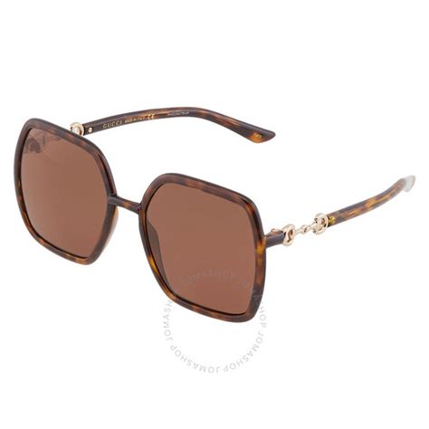 gucci sunglasses brown lens|gucci brown square ladies sunglasses.